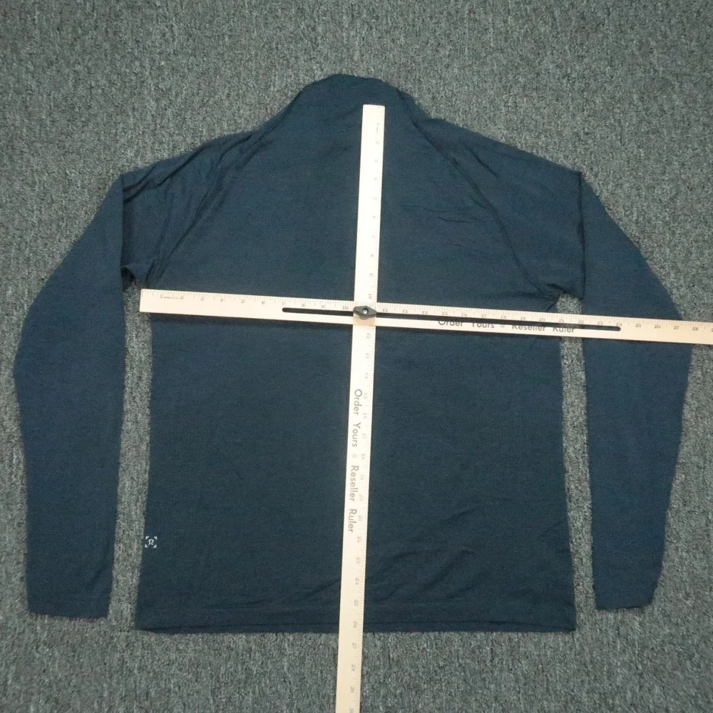 Lululemon Pullover Mens Large Blue Metal Vent Tech Half Zip Lightweight‎